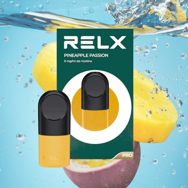 RELX ES E-cigrette Vape Pods Pro Sin Nicotina Pineapple Passion(Piña Pasión) 0mg/ml Price 3.99€ Your Vaping Journey Starts Here | Pedir RELX ES Vapeador E-cigrette Pods Pro Sin Nicotina Piña Pasión Sin Nicotina 0mg/ml Price 3.99€ Su viaje Vaping comienza aquí 🛒