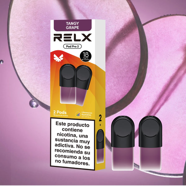 Buy RELX ES E-cigrette Vape Pods Pro Afrutados TANGY PUPRLE 18mg/ml Price 7.99€ Best E-Cigarette Brands | Comprar RELX ES Vapeador E-cigrette Pods Pro Afrutados Uva Afrutados 18mg/ml Price 7.99€ Las mejores marcas de cigarrillos electrónicos 💰
