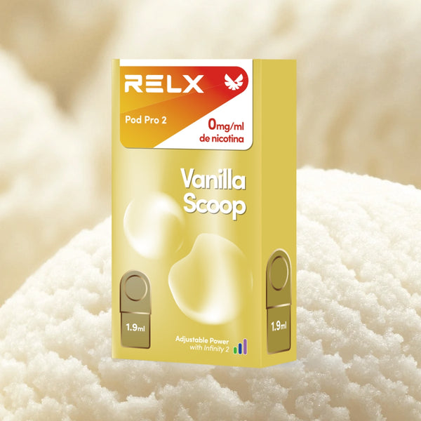 Shop RELX ES E-cigrette Vape Pods Pro Postre Vanilla Scoop 0mg/ml Price 7.99€ Top E-Cigarettes in the UK | Pedir RELX ES Vapeador E-cigrette Pods Pro Postre Vanilla Scoop Postre 0mg/ml Price 7.99€ Los mejores cigarrillos electrónicos del Reino Unido 💰