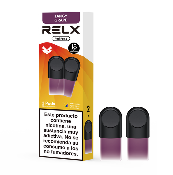 RELX-SPAIN Afrutados / 18mg/ml / TANGY PUPRLE(Uva) RELX Pods Pro
