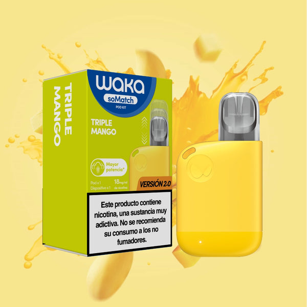 RELX ES E-cigrette WAKA soMatch Mini kit Triple Mango  Flavor Flavour  Best E-Cigarette Brands |  RELX ES E-cigrette WAKA soMatch Mini kit Triple Mango  Triple Mango Sabor  Las mejores marcas de cigarrillos electrónicos 🥭
