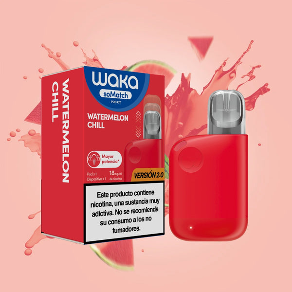  RELX ES E-cigrette WAKA soMatch Mini kit Watermelon Chill  Flavor Flavour  Top E-Cigarettes in the ES |  RELX ES E-cigrette WAKA soMatch Mini kit Watermelon Chill  Watermelon Chill Sabor  Los mejores cigarrillos electrónicos del Reino Unido 🍉
