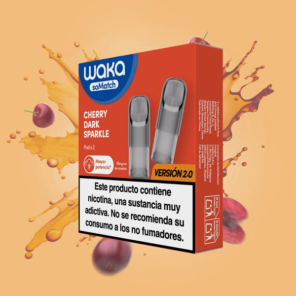 RELX-SPAIN 2 Pods/ Pack (próximamente) / Cherry Dark Sparkle WAKA soMatch Mini Pod
