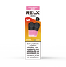 Paquete frontal de 2 pods de recambio RELX Pod Pro 2 sabor Strawberry Burst (Fresa) con 18mg/ml de nicotina. Cuenta con la función de 3 potencias ajustables.
