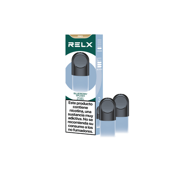 RELX-SPAIN Afrutados / BLUEBERRY SPLASH(Arándanos) / 18mg/ml RELX Pods Pro
