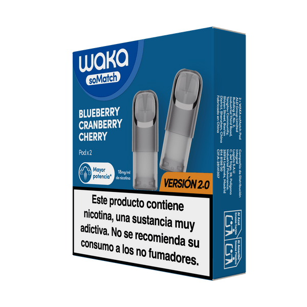 RELX-SPAIN 2 Pods/ Pack (próximamente) / Blueberry Cranberry Cherry soMatch Mini Pod (Autoship)
