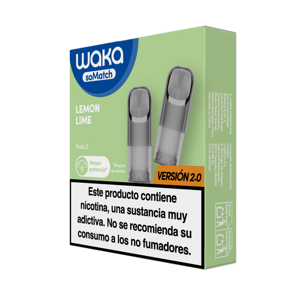 RELX-SPAIN 2 Pods/ Pack (próximamente) / Lemon Lime soMatch Mini Pod (Autoship)
