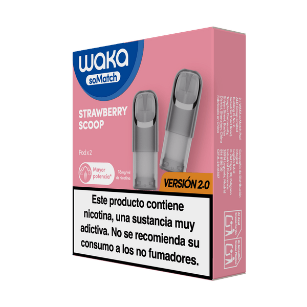 RELX-SPAIN 2 Pods/ Pack (próximamente) / Strawberry Scoop soMatch Mini Pod (Autoship)
