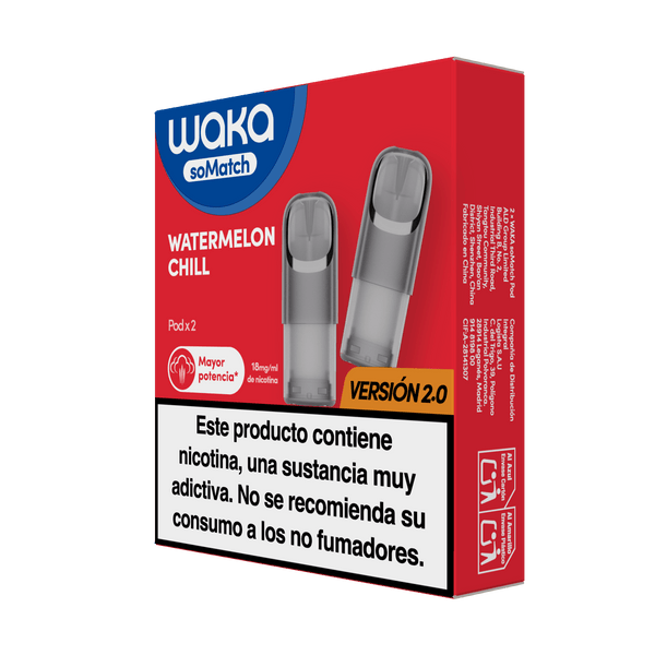 RELX-SPAIN 2 Pods/ Pack (próximamente) / Watermelon Chill soMatch Mini Pod (Autoship)
